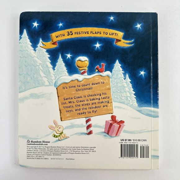 2/$6 The Christmas Elf Countdown Mike Wohnoutka Lift the Flap Board Book - Picture 7 of 12